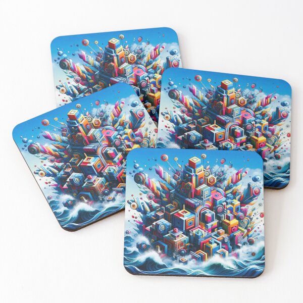 Item preview, Colorful geometric decorative shapes designed and sold by Dogandesighn.