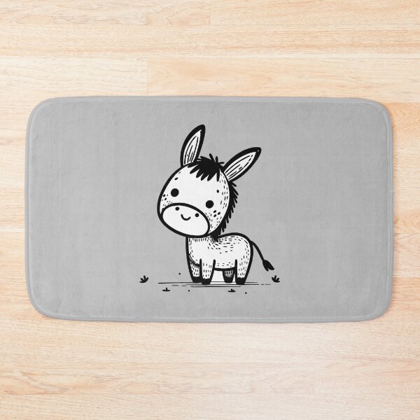 Item preview, Sweet Farm Donkey - Kawaii Animal Art designed and sold by happyartworks.