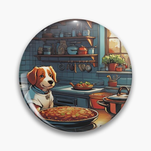 Item preview, Puppy as a Chef, in a kitchen preparing meals designed and sold by Colin Bentham.