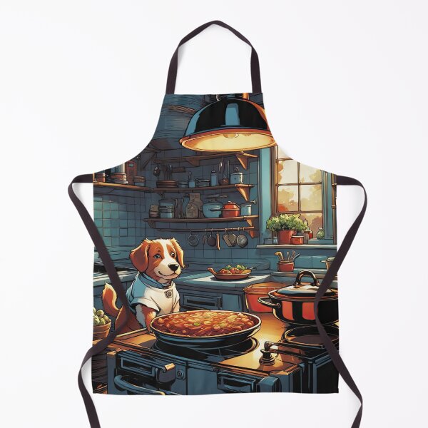 Item preview, Puppy as a Chef, in a kitchen preparing meals designed and sold by Colin Bentham.