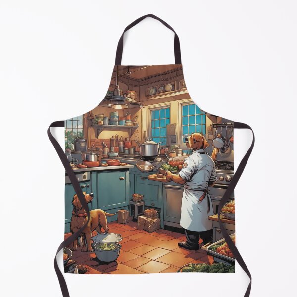 Item preview, Puppy as a Chef, in a kitchen preparing meals designed and sold by Colin Bentham.