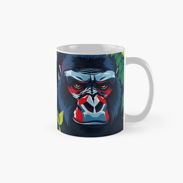 Item preview, Majestic Gorilla Portrait – Jungle Alpha Art designed and sold by WildlifeInc.