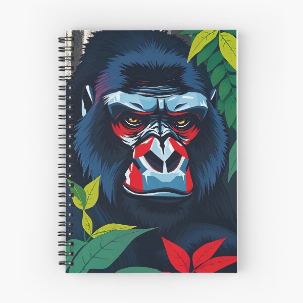 Item preview, Majestic Gorilla Portrait – Jungle Alpha Art designed and sold by WildlifeInc.
