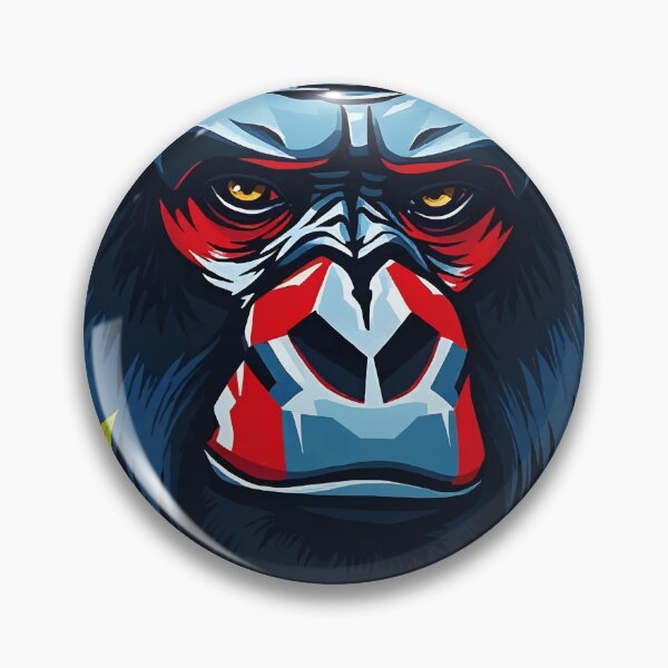 Item preview, Majestic Gorilla Portrait – Jungle Alpha Art designed and sold by WildlifeInc.