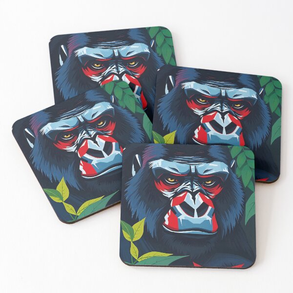 Item preview, Majestic Gorilla Portrait – Jungle Alpha Art designed and sold by WildlifeInc.
