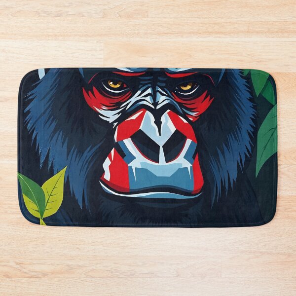 Item preview, Majestic Gorilla Portrait – Jungle Alpha Art designed and sold by WildlifeInc.