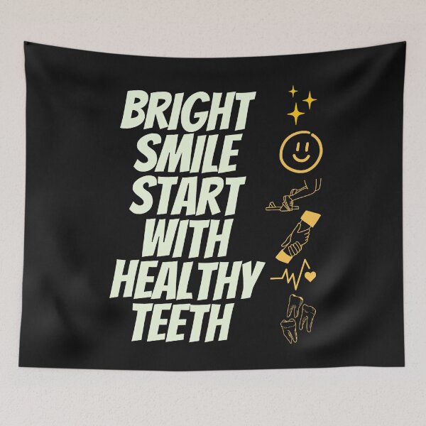 Item preview, A Bright Smile Starts with Healthy Teeth designed and sold by Golden-flower22.