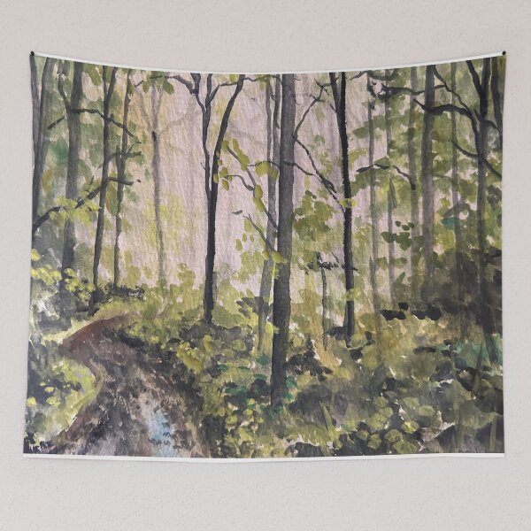 Item preview, Rainy Trail In The Woods designed and sold by TheArtCave.