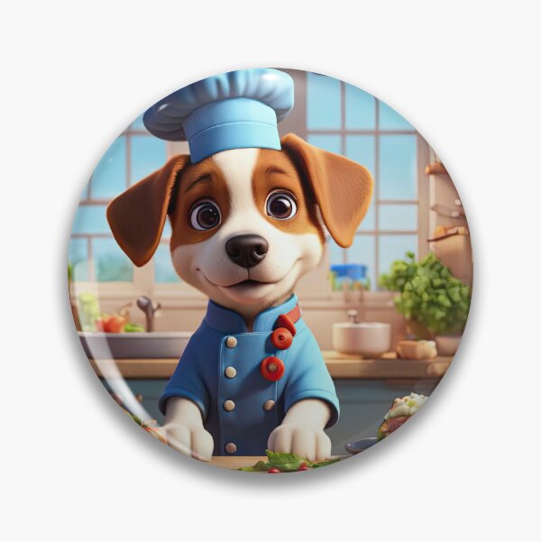 Item preview, Puppy as a Chef, in a kitchen preparing meals designed and sold by Colin Bentham.