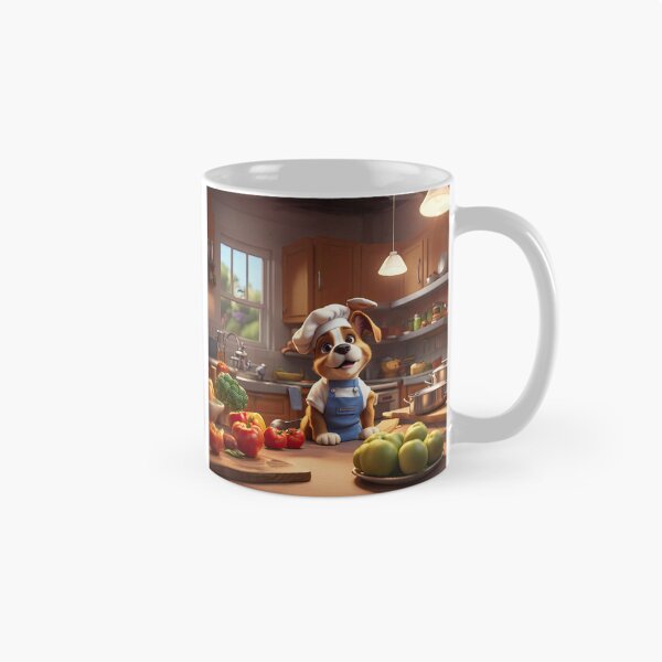 Item preview, Puppy as a Chef, in a kitchen preparing meals designed and sold by Colin Bentham.