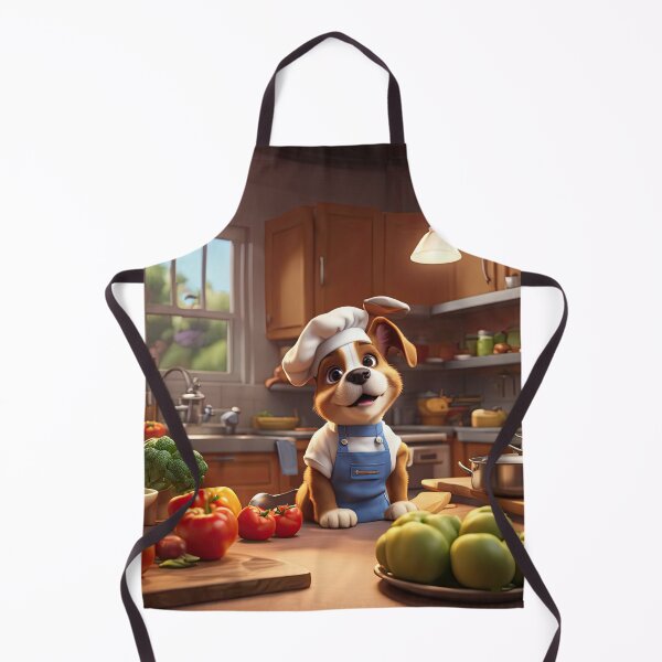 Item preview, Puppy as a Chef, in a kitchen preparing meals designed and sold by Colin Bentham.