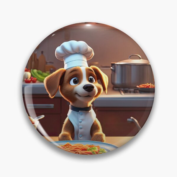 Item preview, Puppy as a Chef, in a kitchen preparing meals designed and sold by Colin Bentham.