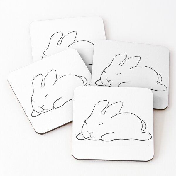 Item preview, Sleeping white bunny designed and sold by IwonaKpn.