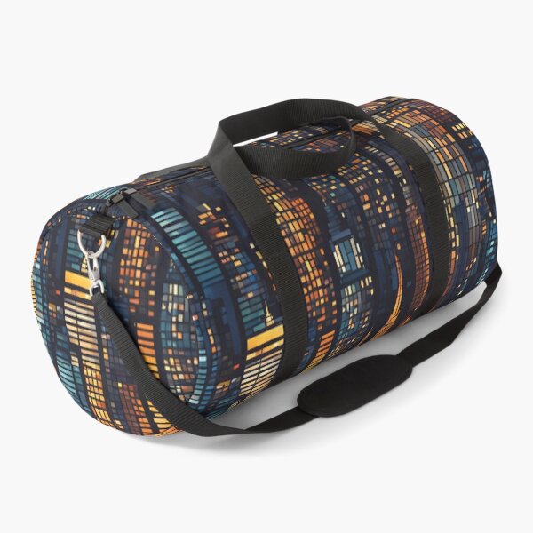 Item preview, Cityscape at Night Mosaic Pattern designed and sold by Glam-OOTD.