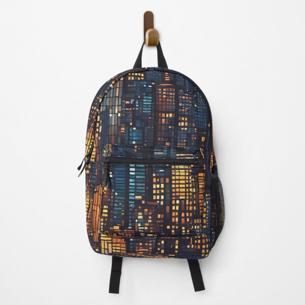 Item preview, Cityscape at Night Mosaic Pattern designed and sold by Glam-OOTD.