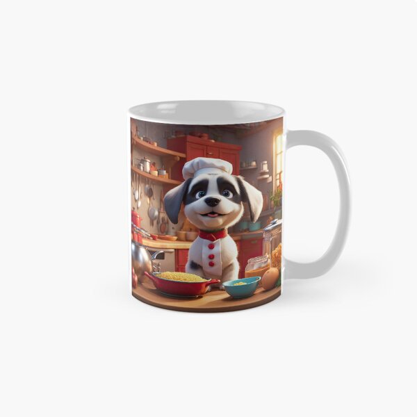 Item preview, Puppy as a Chef, in a kitchen preparing meals designed and sold by Colin Bentham.