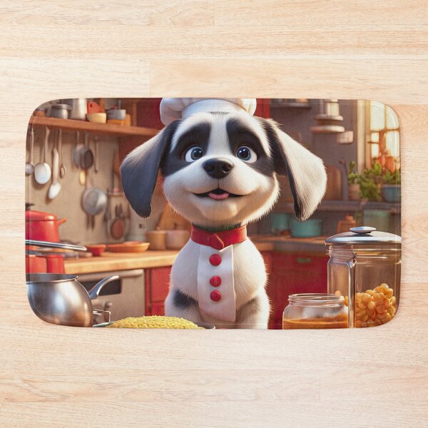 Item preview, Puppy as a Chef, in a kitchen preparing meals designed and sold by Colin Bentham.