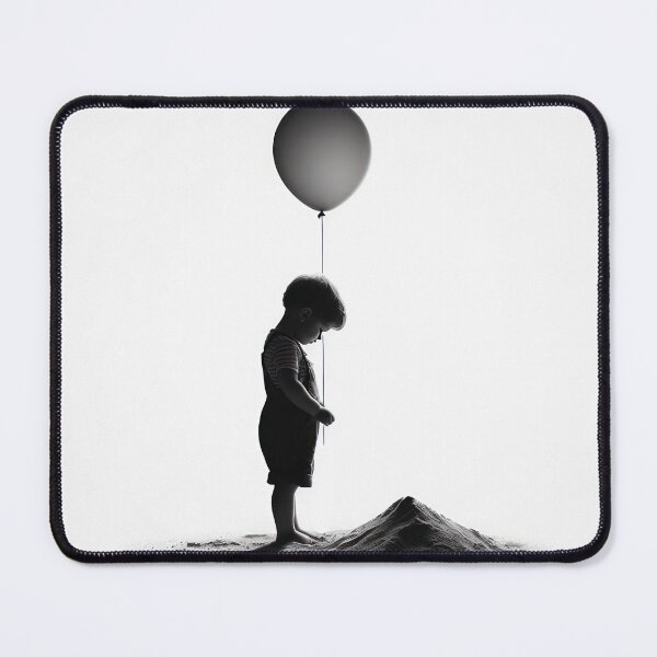 Item preview, waiting popup, little boy with balloon designed and sold by Care-and-Share.