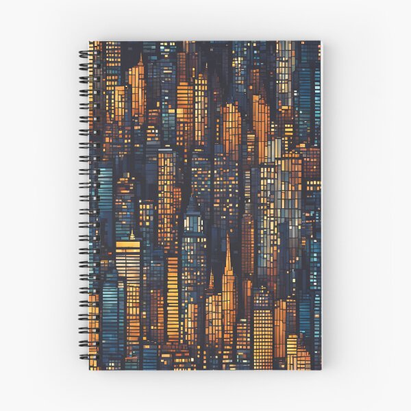 Item preview, Cityscape at Night Mosaic Pattern designed and sold by Glam-OOTD.