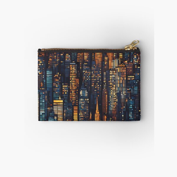 Item preview, Cityscape at Night Mosaic Pattern designed and sold by Glam-OOTD.