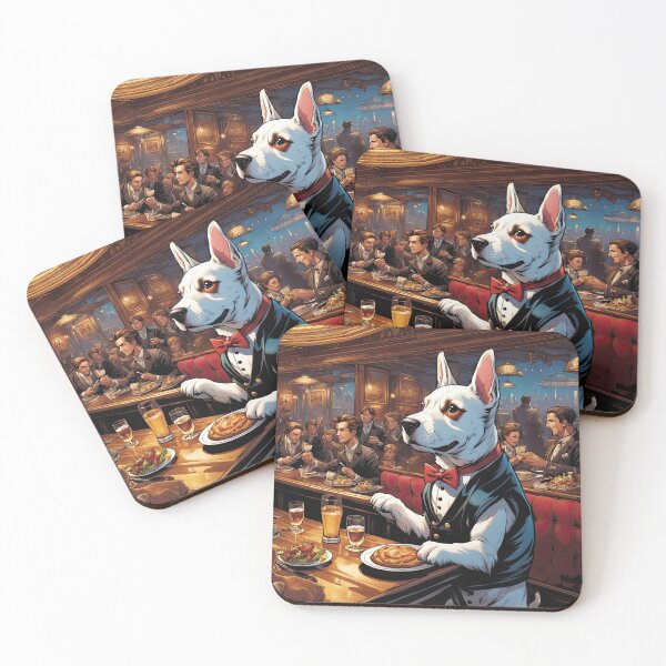 Item preview, Puppy as an exuberant waiter in a Parisian restaurant designed and sold by Colin Bentham.