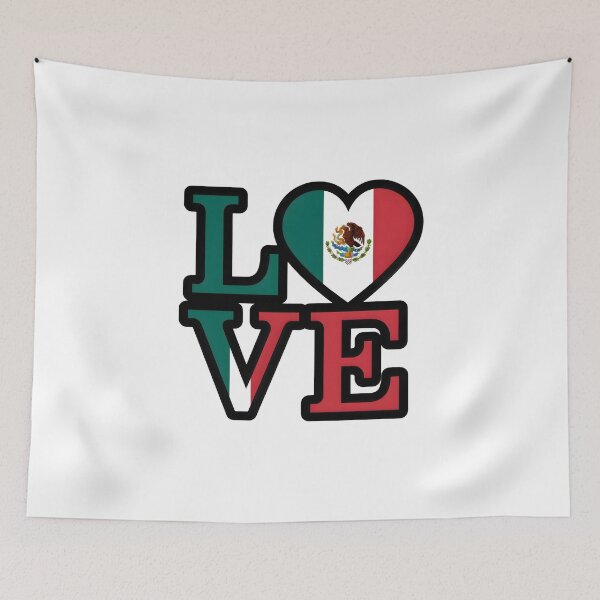 Item preview, Mexican Flag Love designed and sold by macadolie.