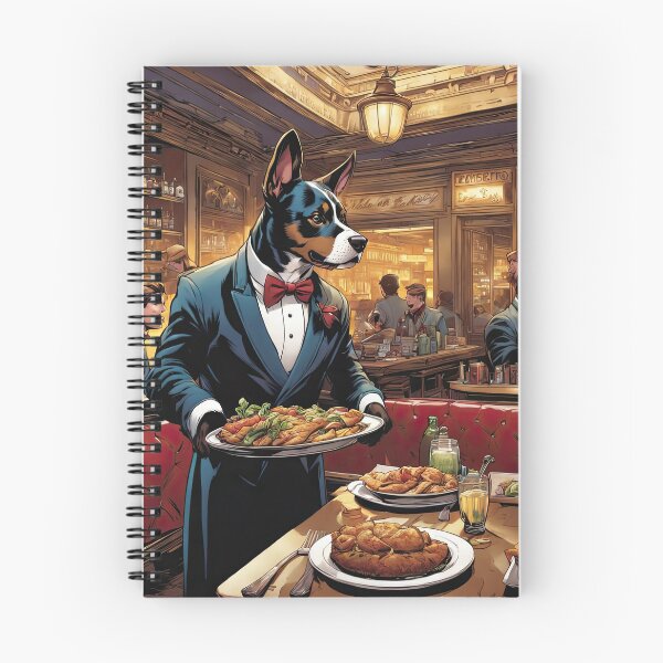 Item preview, Puppy as an exuberant waiter in a Parisian restaurant designed and sold by Colin Bentham.
