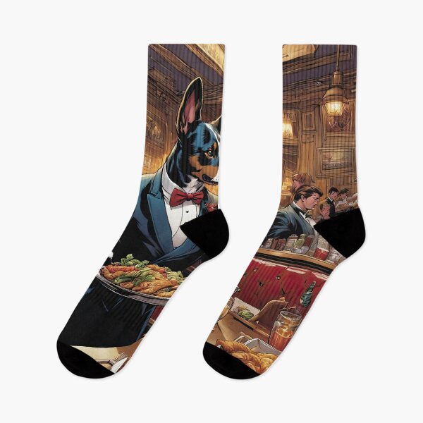Item preview, Puppy as an exuberant waiter in a Parisian restaurant designed and sold by Colin Bentham.