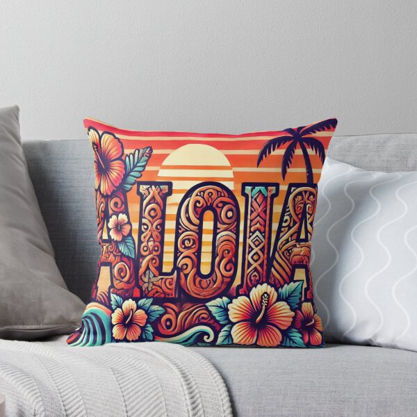 Item preview, "ALOHA - Hawaiian Tropical Typography | Polynesian Tribal Art | Island Vibes" designed and sold by PolynesianLIFE.