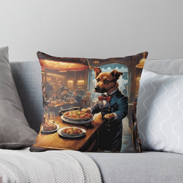 Item preview, Puppy as an exuberant waiter in a Parisian restaurant designed and sold by Colin Bentham.