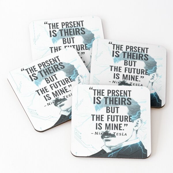 Item preview,  "The Present is Theirs, But The Future is Mine – Nikola Tesla quote Inspirational Wall Art" designed and sold by TrendSh0p.