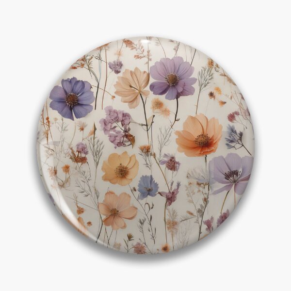 Item preview, Delicate pressed flowers in pastel tones designed and sold by Designbes.