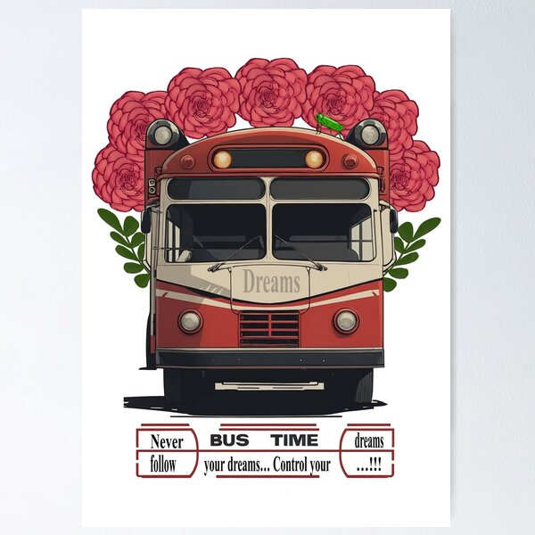 Item preview, Bus and flowers control dreams designed and sold by CSCool.