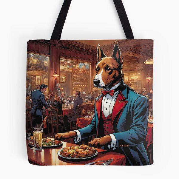 Item preview, Puppy as an exuberant waiter in a Parisian restaurant designed and sold by Colin Bentham.