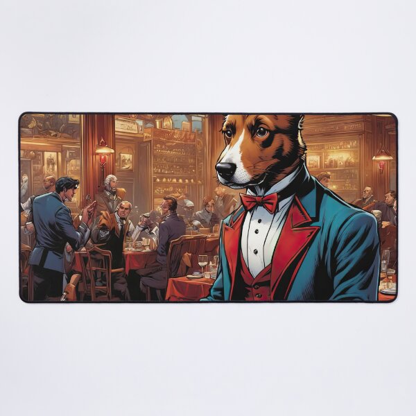 Item preview, Puppy as an exuberant waiter in a Parisian restaurant designed and sold by Colin Bentham.