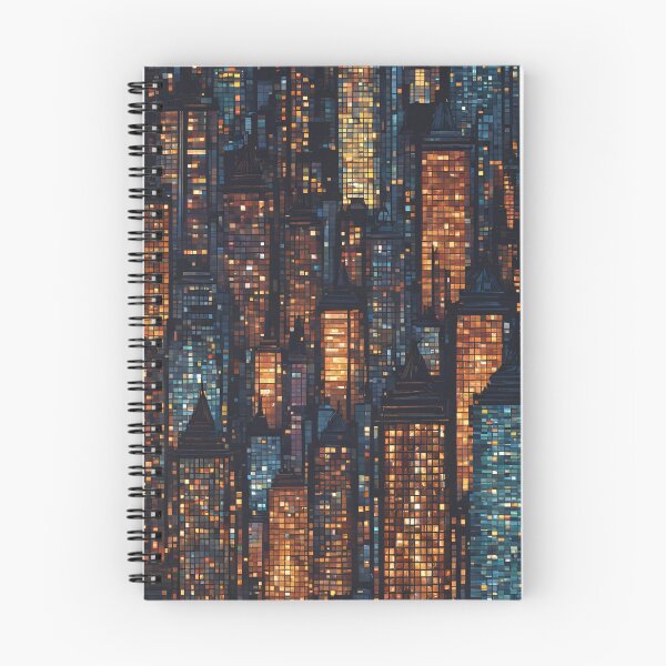 Item preview, Cityscape at Night Mosaic  designed and sold by Glam-OOTD.