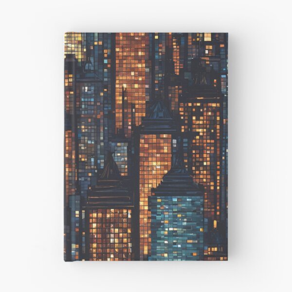 Item preview, Cityscape at Night Mosaic  designed and sold by Glam-OOTD.