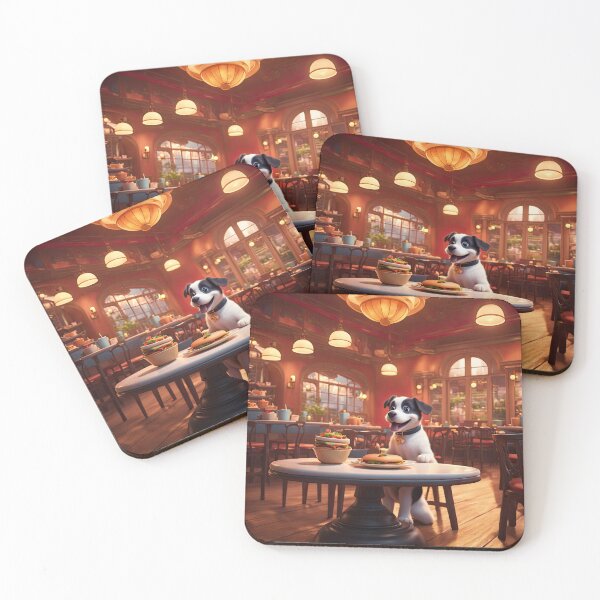 Item preview, Puppy as an exuberant waiter in a Parisian restaurant designed and sold by Colin Bentham.