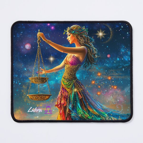 Item preview, Libra -Zodiac Sign, Astrology, Star Sign, Fantasy Art, Sun, Moon Rising 2025, OOAK designed and sold by StoneofWisdom.