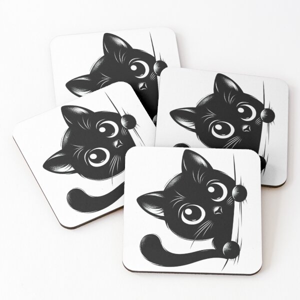 Item preview, Cat black Cute Black and White Tuxedo Cat Laying  designed and sold by MaafiaArtsThai.