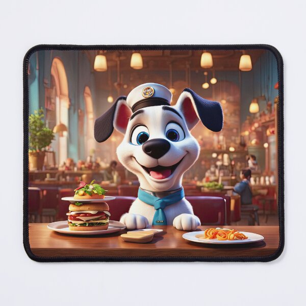 Item preview, Puppy as an exuberant waiter in a Parisian restaurant designed and sold by Colin Bentham.