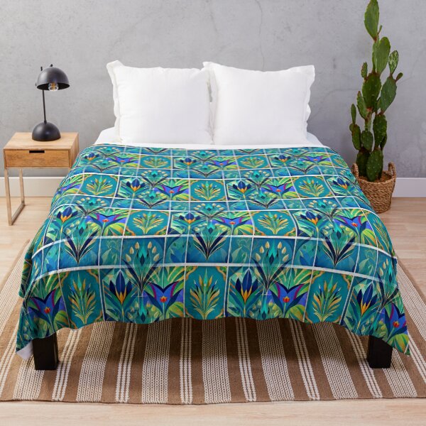 Item preview, Art Deco Flower Tapestry designed and sold by Bondillero.