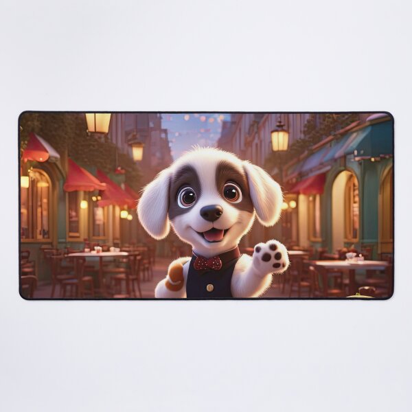 Item preview, Puppy as an exuberant waiter in a Parisian restaurant designed and sold by Colin Bentham.