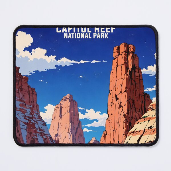 Item preview, Capitol Reef National Park USA Retro Anime Japanese 80s Vintage Travel designed and sold by Retro-Anime9.