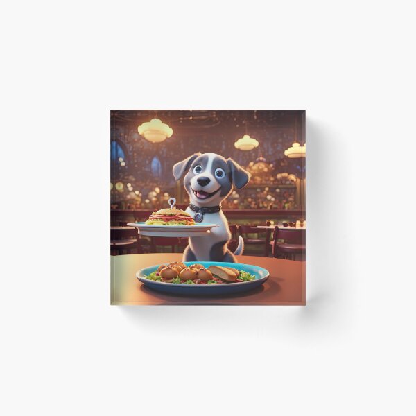 Item preview, Puppy as an exuberant waiter in a Parisian restaurant designed and sold by Colin Bentham.