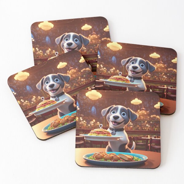 Item preview, Puppy as an exuberant waiter in a Parisian restaurant designed and sold by Colin Bentham.