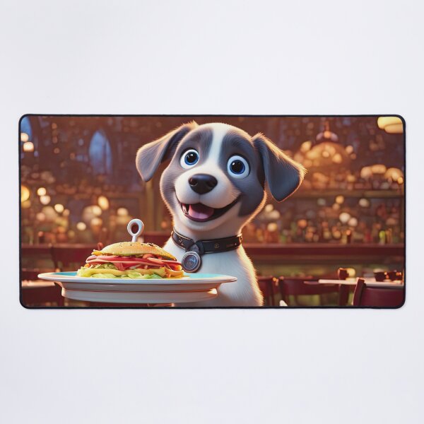 Item preview, Puppy as an exuberant waiter in a Parisian restaurant designed and sold by Colin Bentham.
