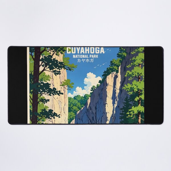 Item preview, Cuyahoga National Park USA Retro Anime Japanese 80s Vintage Travel designed and sold by Retro-Anime9.