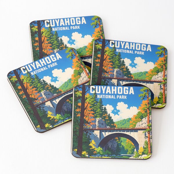 Item preview, Cuyahoga Valley National Park USA Retro Anime Japanese 80s Vintage Travel designed and sold by Retro-Anime9.