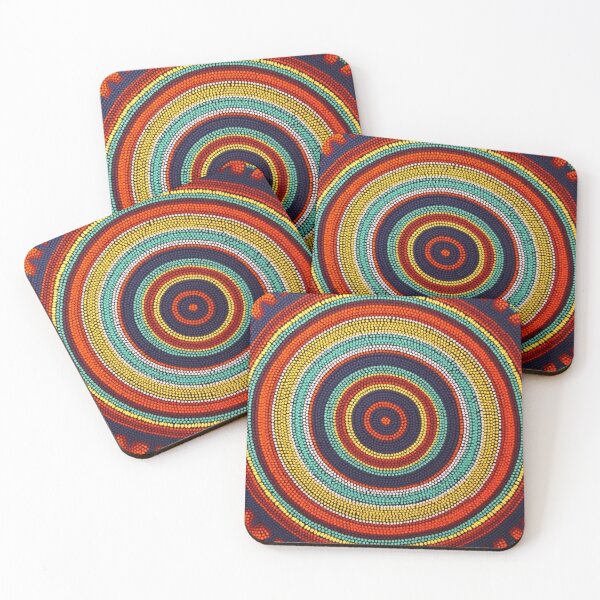 Item preview, Aboriginal Inspired Dot Art - Main Tribal Circle designed and sold by GrinGalore.